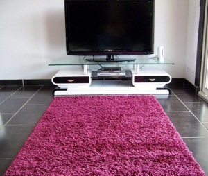 TAPIS SHAGGY MECHES 160x230 PRUNE