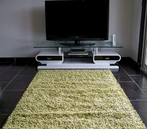 TAPIS SHAGGY MECHES 120x170 Pistache