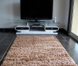 TAPIS SHAGGY MECHES 120x170 Ambiance CHOCOLAT