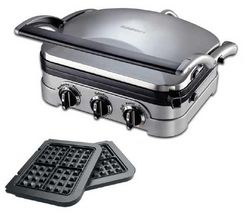 CUISINART  Set PO217E : Gril multi fonction GR4E + Jeu de plaques gaufres GR020E